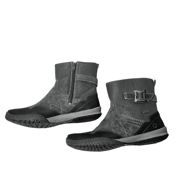 MERRELL Albany Sky Waterproof Boots Charcoal Grey Women's Size 9.5 - Picture 8 of 16